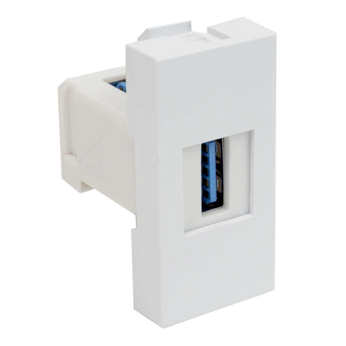 Gniazdo modułowe QUADRO teletechniczne - z końcówką USB