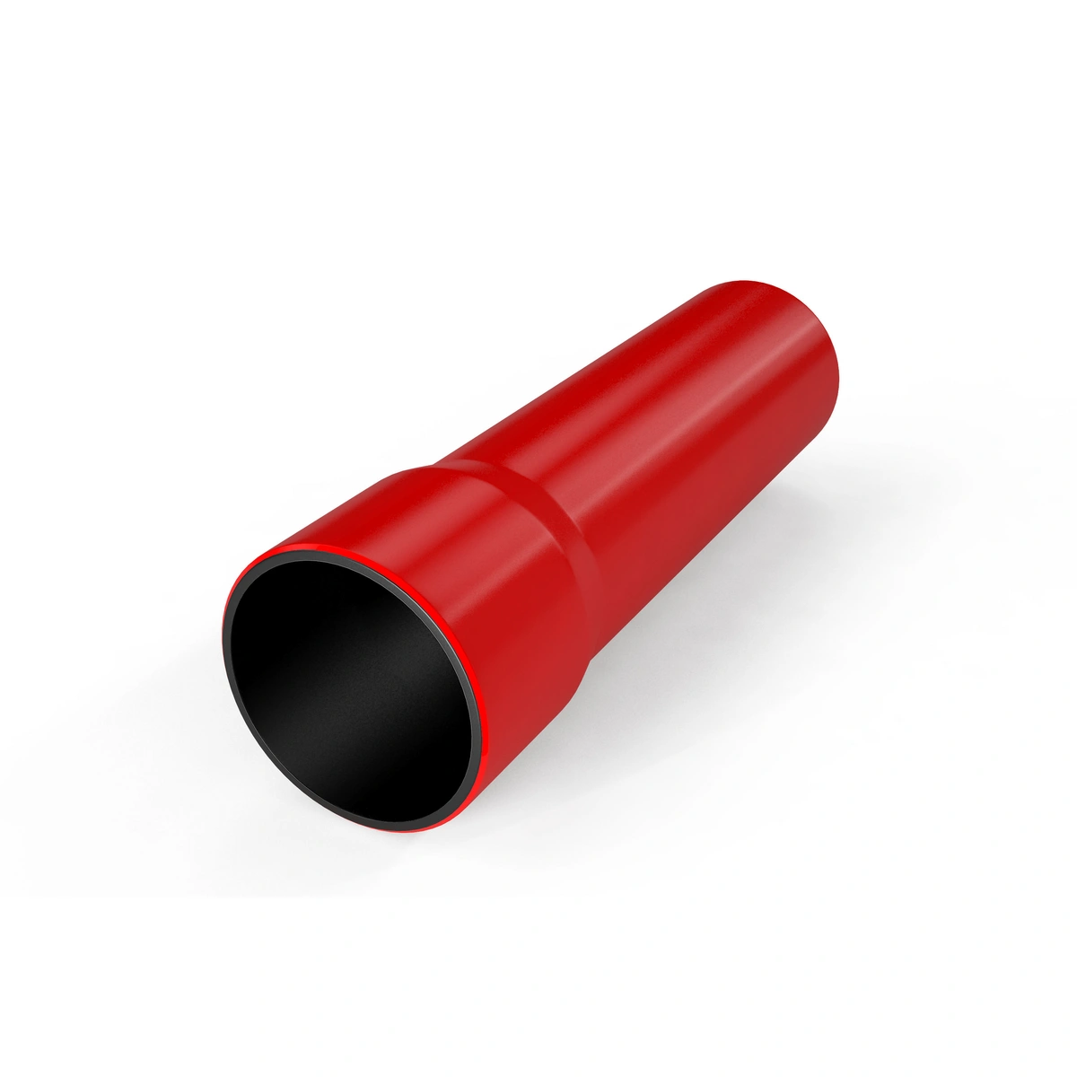 Rura osłonowa sztywna z kielichem RHDPE 110x5,5 czerwona i czarna w środku /6m/