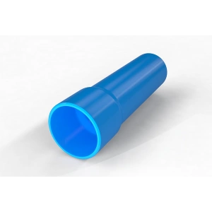 Rura osłonowa sztywna z kielichem RHDPE 50x3,5 niebieska /6m/